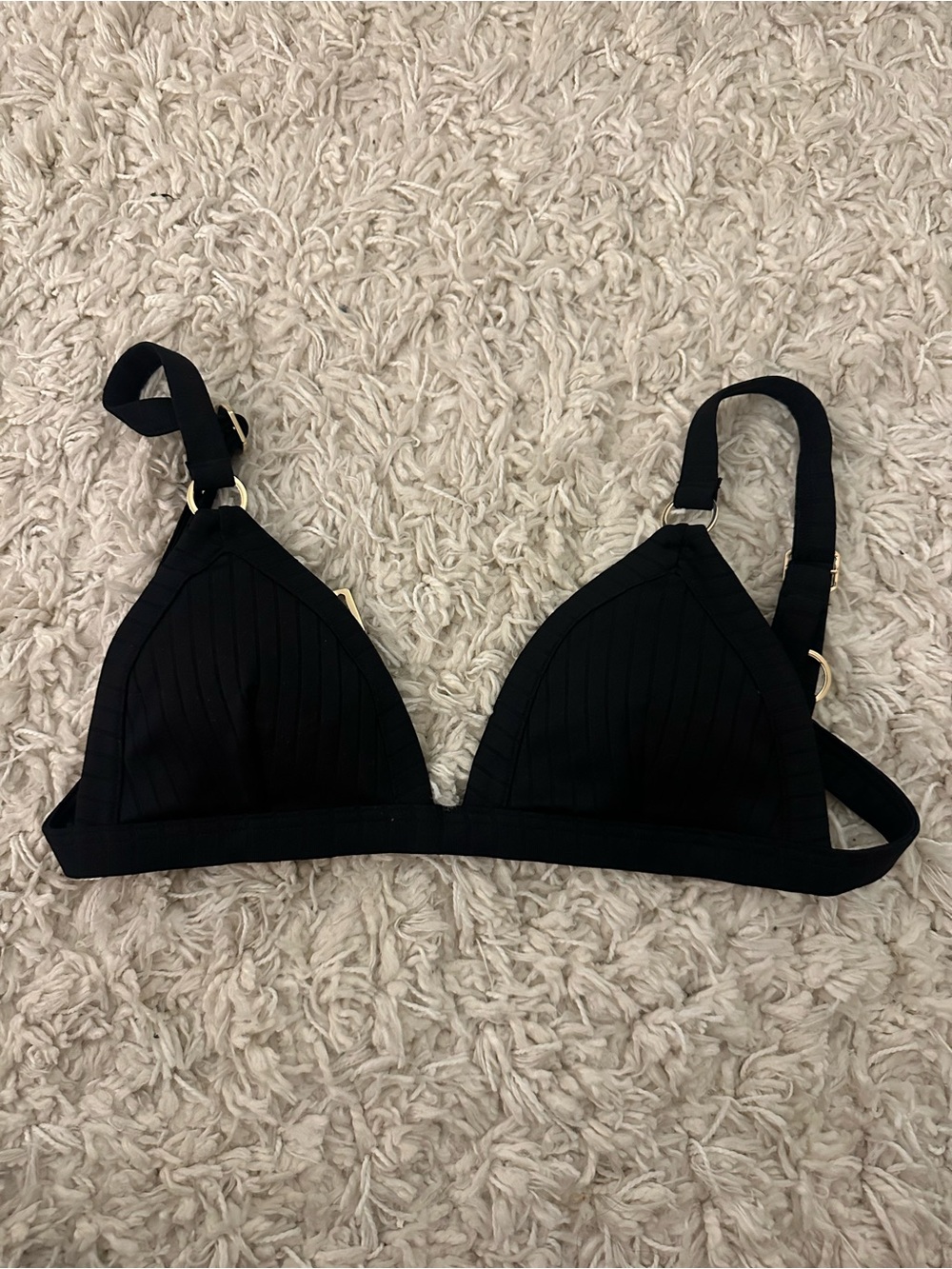 Hollister Black Bikini Top Size Small